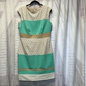 Studio One mint Green and Lace Dress